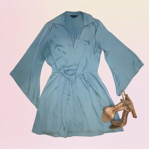 Strut & Bolt Mini Dress – Turquoise Blue (S)